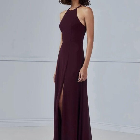 Amsale Bridesmaid Style GB160F/Kenya Color Fawn - Picture 1 of 5